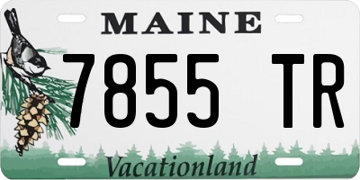 ME license plate 7855TR