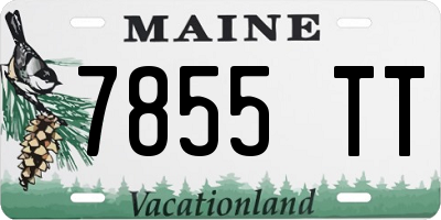 ME license plate 7855TT