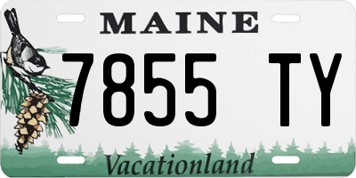 ME license plate 7855TY