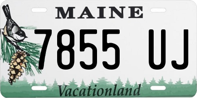 ME license plate 7855UJ