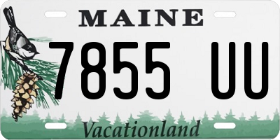 ME license plate 7855UU