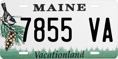 ME license plate 7855VA