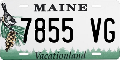 ME license plate 7855VG