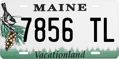 ME license plate 7856TL
