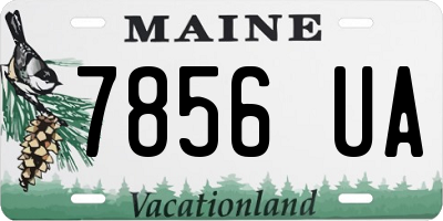 ME license plate 7856UA
