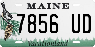 ME license plate 7856UD