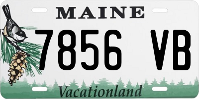 ME license plate 7856VB