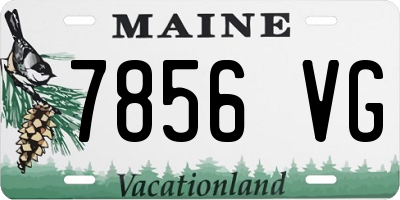 ME license plate 7856VG