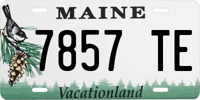 ME license plate 7857TE