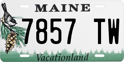 ME license plate 7857TW