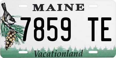 ME license plate 7859TE
