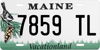 ME license plate 7859TL