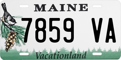 ME license plate 7859VA