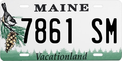 ME license plate 7861SM