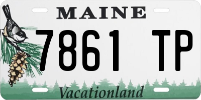 ME license plate 7861TP