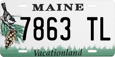 ME license plate 7863TL