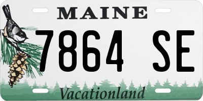 ME license plate 7864SE