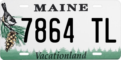 ME license plate 7864TL