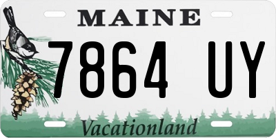 ME license plate 7864UY