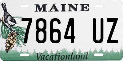 ME license plate 7864UZ