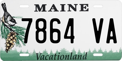 ME license plate 7864VA