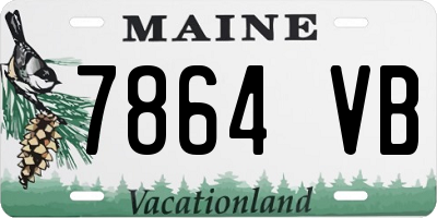 ME license plate 7864VB