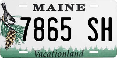 ME license plate 7865SH