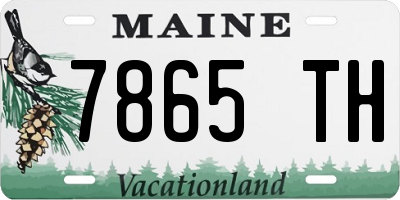 ME license plate 7865TH