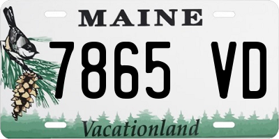 ME license plate 7865VD