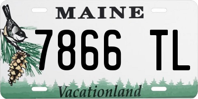 ME license plate 7866TL