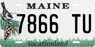 ME license plate 7866TU