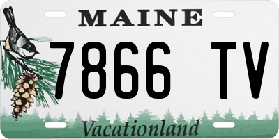 ME license plate 7866TV