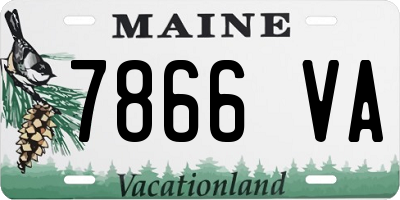 ME license plate 7866VA