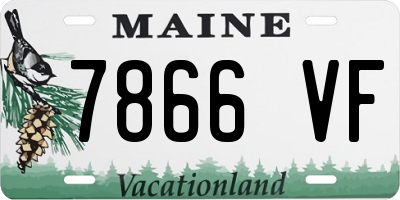 ME license plate 7866VF