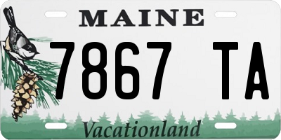 ME license plate 7867TA