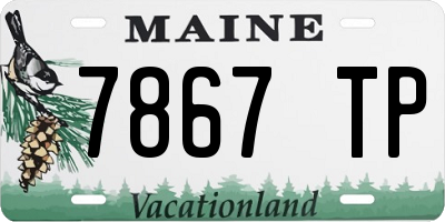 ME license plate 7867TP