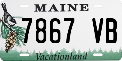 ME license plate 7867VB