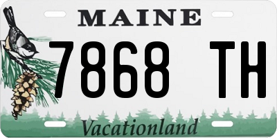 ME license plate 7868TH