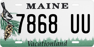 ME license plate 7868UU