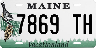 ME license plate 7869TH