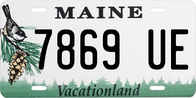 ME license plate 7869UE