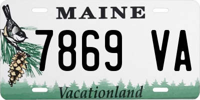 ME license plate 7869VA