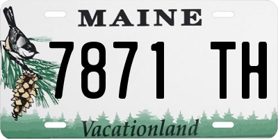 ME license plate 7871TH