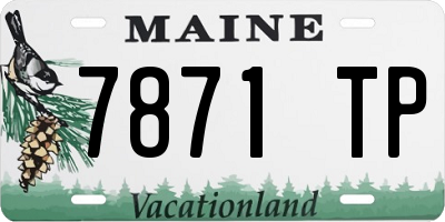 ME license plate 7871TP