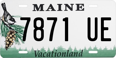 ME license plate 7871UE