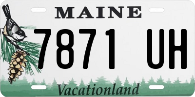 ME license plate 7871UH