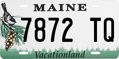 ME license plate 7872TQ