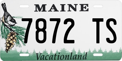 ME license plate 7872TS