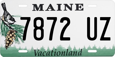 ME license plate 7872UZ