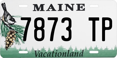 ME license plate 7873TP